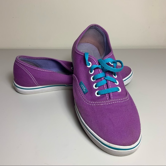 turquoise and purple vans